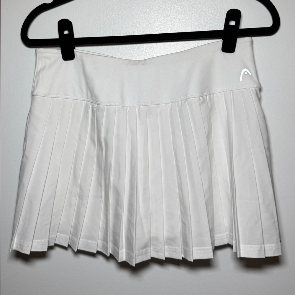 Head White Pleated Tennis Skirt